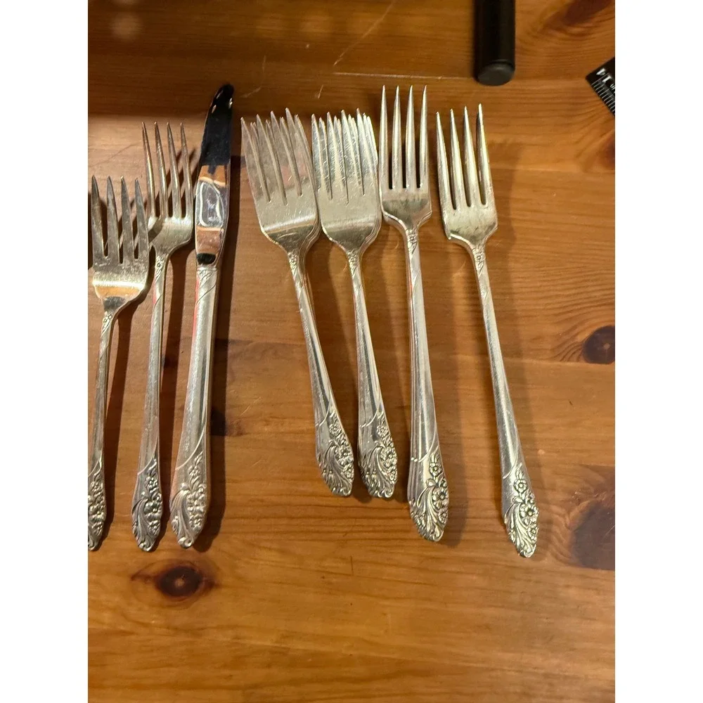 Community Evening Star Silverplate Flatware Set 52 Pc Service for 8 - Picture 4 of 6